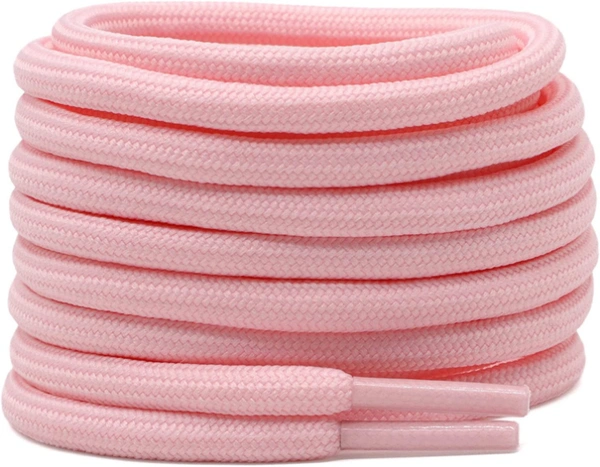 GRAH SANGRAH® (2 Pair) Shoelaces for Thick Round Climbing, Hiking, Boot, Running , Sport Shoes Laces  - 120 cm, Pink